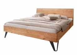Sale G+K Massivholzbett BE-0823 200 x 200 cm Wildeiche
