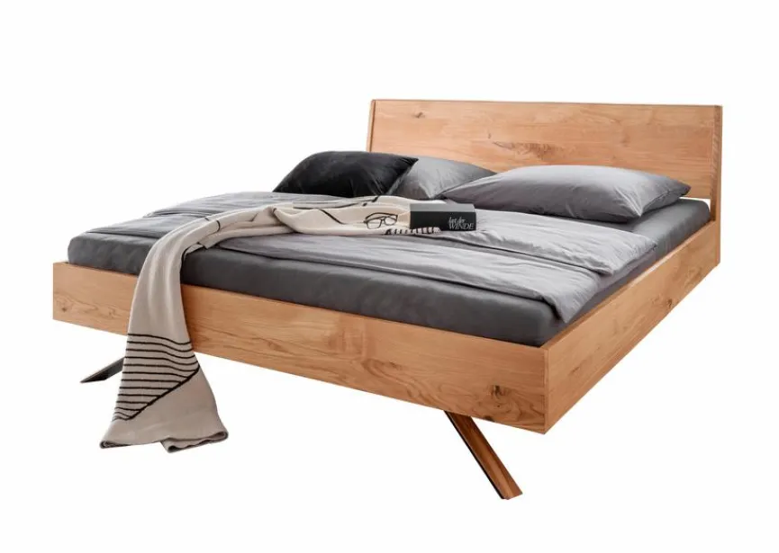 G+K Massivholzbett BE-0824 200 x 200 cm Wildeiche
