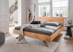 G+K Massivholzbett BE-0824 200 x 200 cm Wildeiche