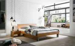 New HASENA Massivholzbett Lodi 140 x 200 cm Wildeiche