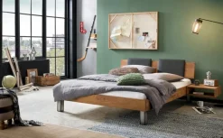 New HASENA Massivholzbett Lodi 140 x 200 cm Wildeiche