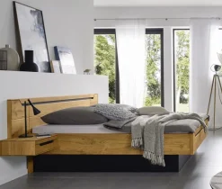 DECKER Massivholzbett Onema 180 x 200 cm Wildeiche