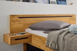 DECKER Massivholzbett Onema 180 x 200 cm Wildeiche
