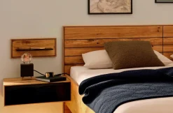 DECKER Massivholzbett Ranura 180 x 200 cm