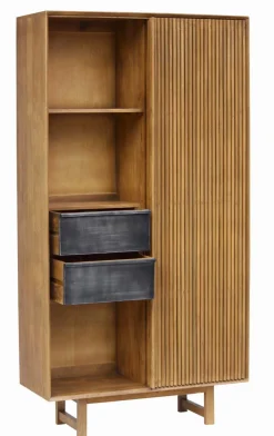Hot Portobello Mehrzweckschrank Allure Iron Nussbaum