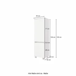 Hot Held-Möbel Midischrank Malmö Eiche / Graphit