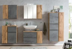 Online Held-Möbel Midischrank Monza Eiche / Beton