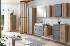 Outlet Held-Möbel Midischrank Monza Eiche / Beton