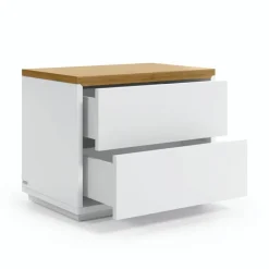 Hot Kave Home Nachttisch Abilen Weiß / Matt