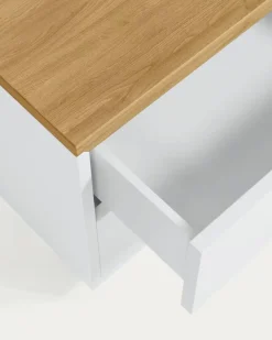 Hot Kave Home Nachttisch Abilen Weiß / Matt