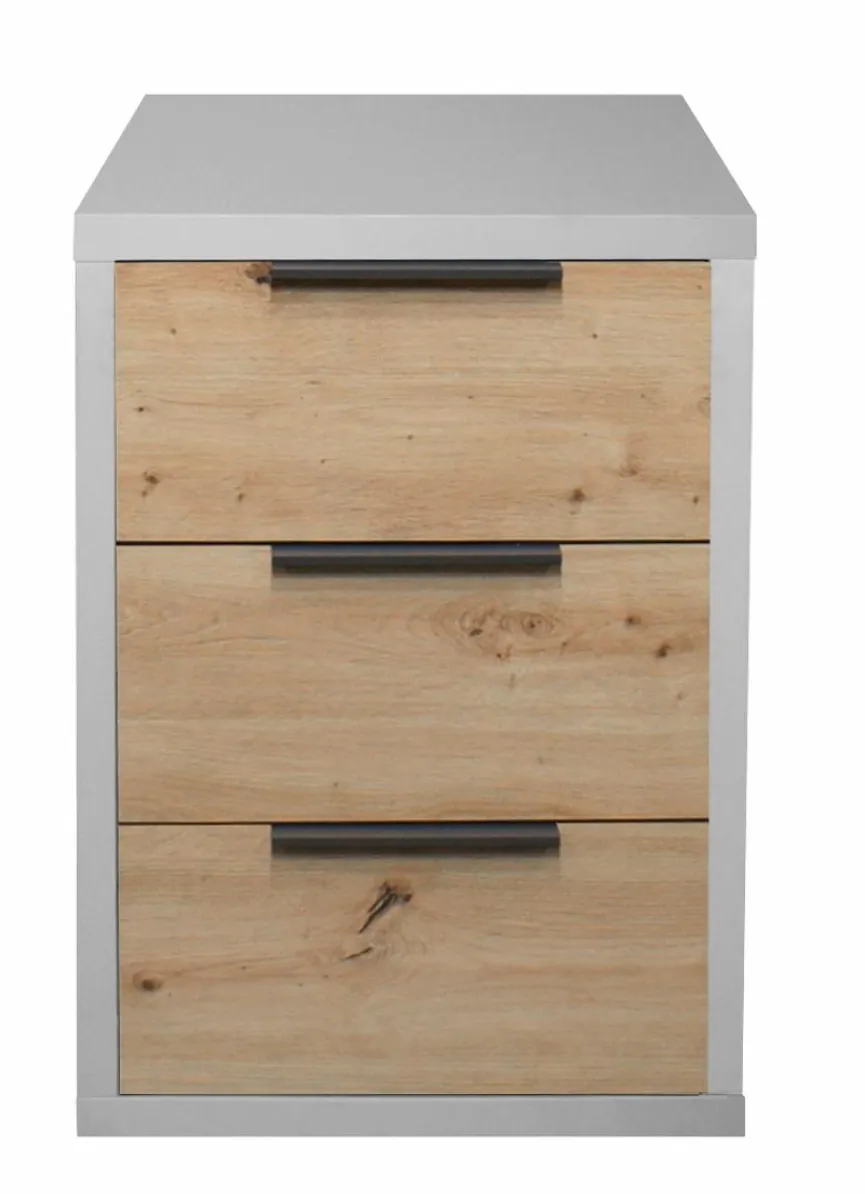 Outlet Mäusbacher Nachttisch Clyde Grau / Asteiche