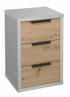 Outlet Mäusbacher Nachttisch Clyde Grau / Asteiche