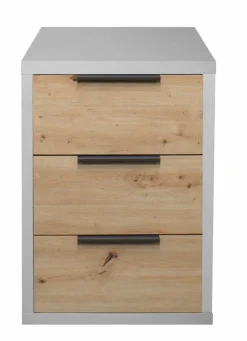 Outlet Mäusbacher Nachttisch Clyde Grau / Asteiche