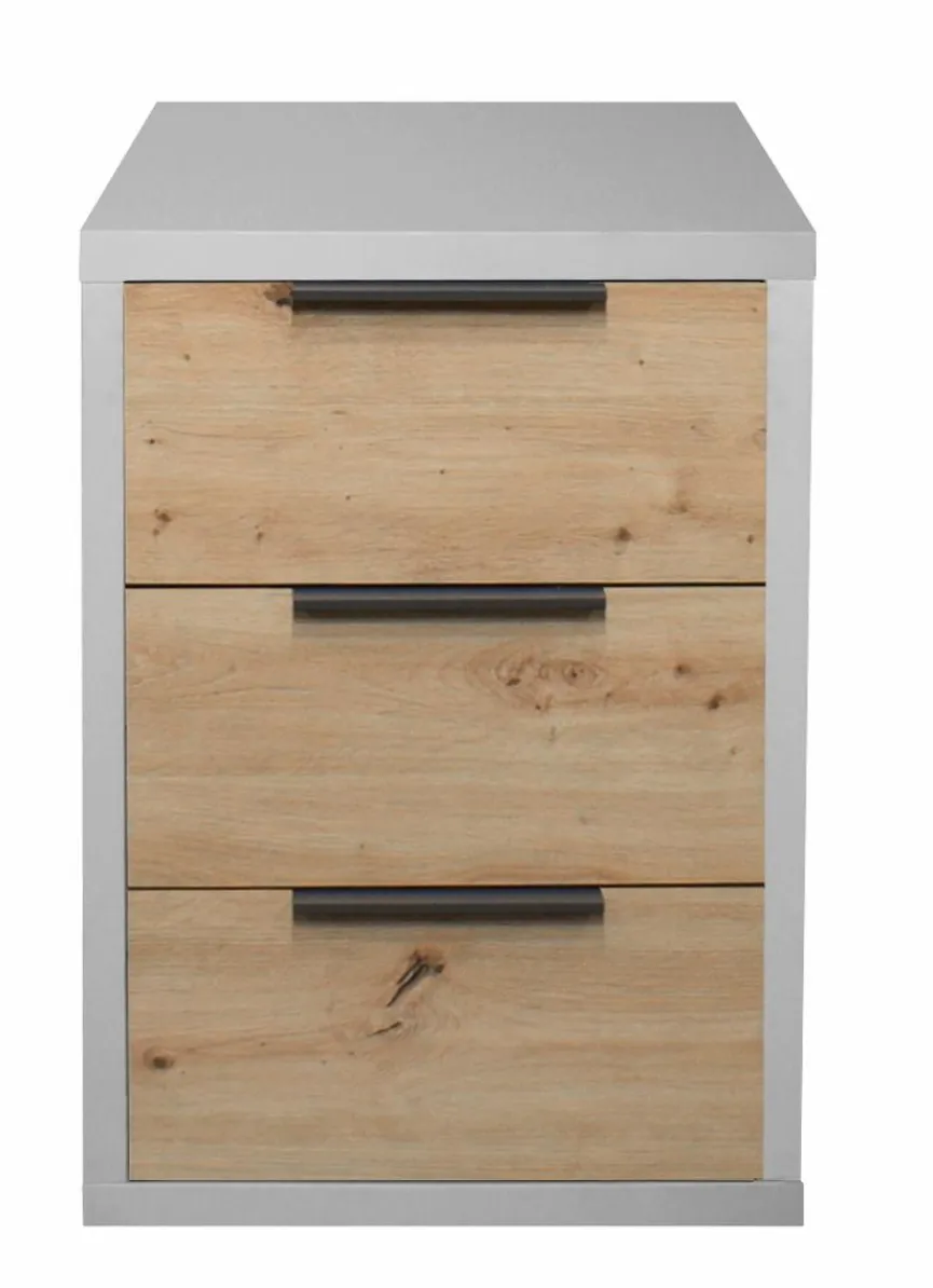 Outlet Mäusbacher Nachttisch Clyde Grau / Asteiche