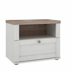 Clearance FORTE Nachttisch Iloppa SZ Weiß