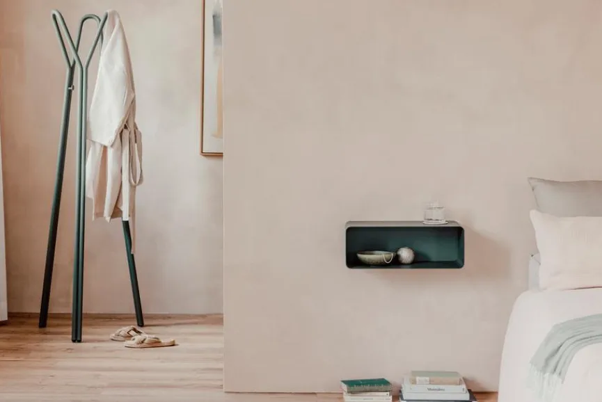 Clearance Metallbude Nachttisch Nelio Green