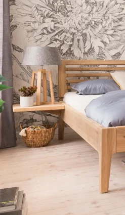 Best MAISON Nachttisch Omaha Wildeiche Bianco