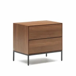 Outlet Kave Home Nachttisch Vedrana Nussbaum
