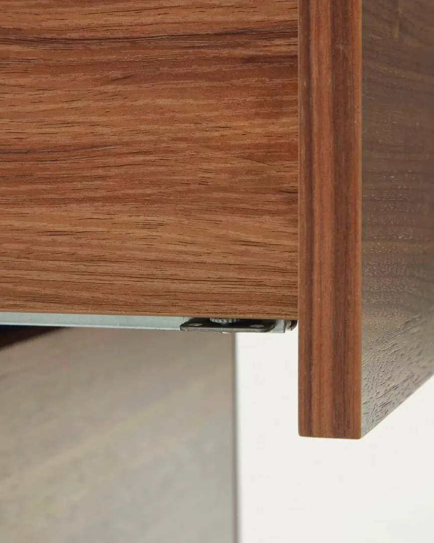 Outlet Kave Home Nachttisch Vedrana Nussbaum