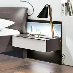 Clearance Musterring Nachttisch-Paneel San Diego 2er Set Havanna