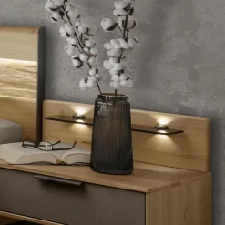 Outlet Wiemann Nachttisch-Paneel Vancouver 2er Set Eiche