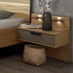 Outlet Wiemann Nachttisch-Paneel Vancouver 2er Set Eiche