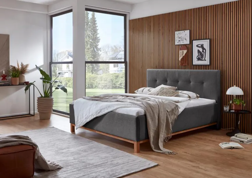 Best meise.möbel Polsterbett Catania II 180 x 200 cm Anthracite