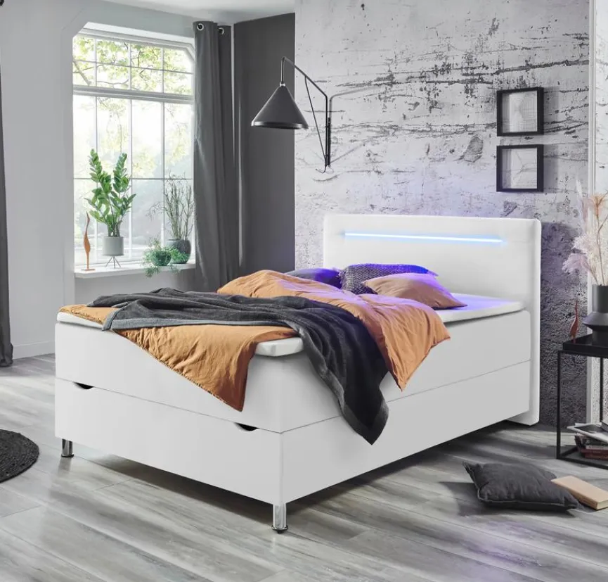 Online meise.möbel Polsterbett Candela 120 x 200 cm Weiß