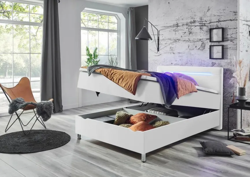 Online meise.möbel Polsterbett Candela 120 x 200 cm Weiß