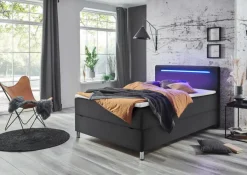 Hot meise.möbel Polsterbett Candela 120 x 200 cm Anthrazit