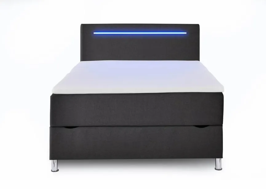 Hot meise.möbel Polsterbett Candela 120 x 200 cm Anthrazit