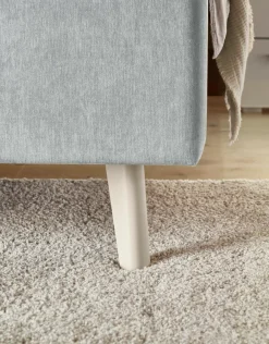 Hot set one by Musterring Polsterbett Cary 180 x 200 cm Hellblau