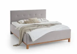 Best meise.möbel Polsterbett Catania II 180 x 200 cm Silber