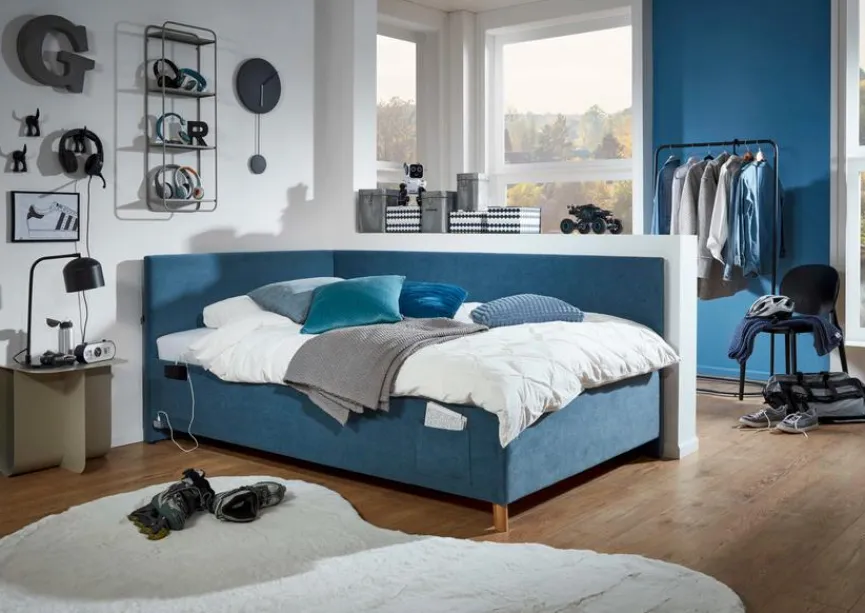Sale meise.möbel Polsterbett Cool 120 x 200 cm Ocean