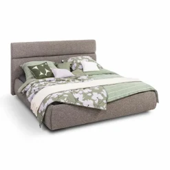 Online SCHÖNER WOHNEN-Kollektion Polsterbett Farina 180 x 200 cm Grau / Dunkelbraun