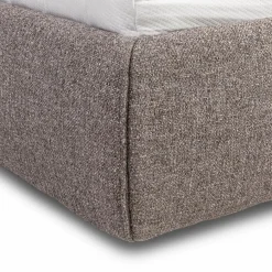 Online SCHÖNER WOHNEN-Kollektion Polsterbett Farina 180 x 200 cm Grau / Dunkelbraun