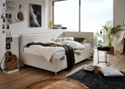Clearance meise.möbel Polsterbett Fun 140 x 200 cm Beige