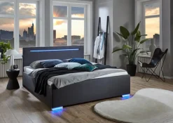 Clearance meise.möbel Polsterbett Las Vegas III 180 x 200 cm Anthracite