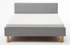 Hot meise.möbel Polsterbett Lena 120 x 200 cm Hellgrau