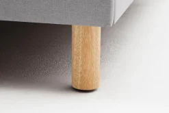 Hot meise.möbel Polsterbett Lena 120 x 200 cm Hellgrau