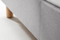 Hot meise.möbel Polsterbett Lena 120 x 200 cm Hellgrau