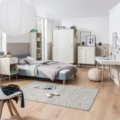 Best meise.möbel Polsterbett Lena 140 x 200 cm Eisblau