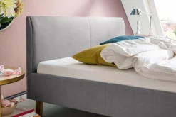 New meise.möbel Polsterbett Lena 140 x 200 cm Hellgrau
