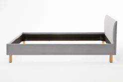 New meise.möbel Polsterbett Lena 140 x 200 cm Hellgrau