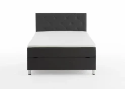 Outlet meise.möbel Polsterbett Leo 140 x 200 cm Anthrazit