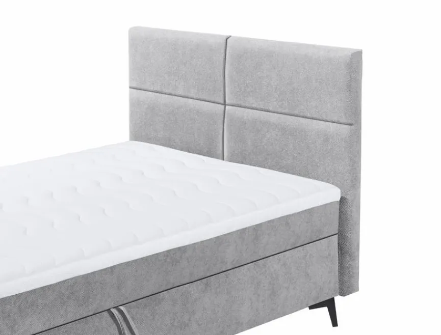 Discount Polsterbett Loano 120 x 200 cm Silber