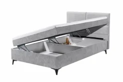 Discount Polsterbett Loano 120 x 200 cm Silber