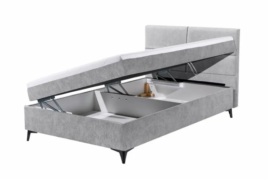 Discount Polsterbett Loano 120 x 200 cm Silber