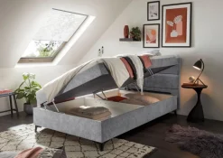 Discount Polsterbett Loano 120 x 200 cm Silber