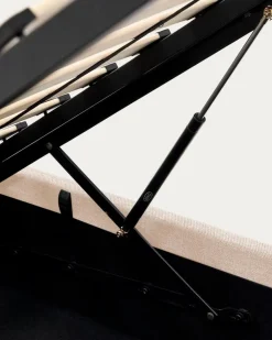 New Kave Home Polsterbett Nahiri 180 x 200 cm Beige